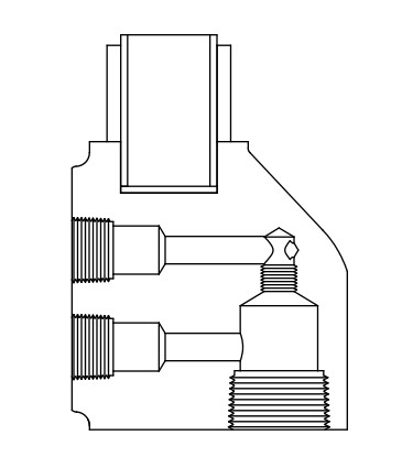 Tuffaloy Cylinder Mounted Offset Holder Header