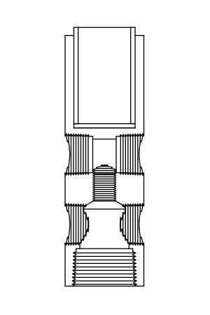 Tuffaloy Cylinder Mounted Straight Holder
